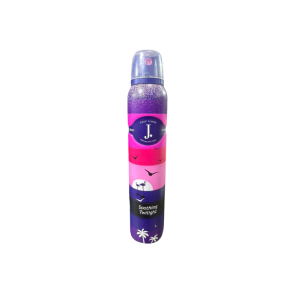 J. Soothing Twilight Body Spray 200ml – Calming Floral & Musky Fragrance for Women