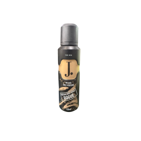 J. Rogue No Gas Pour Homme Body Spray 120ml – Bold, Spicy & Energetic Masculine Fragrance