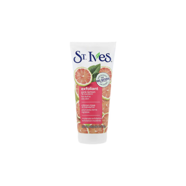 St. Ives Radiant Skin Pink Lemon & Mandarin Orange Face Scrub 170g – Deep Pore Exfoliating & Brightening Cleanser (Imported)
