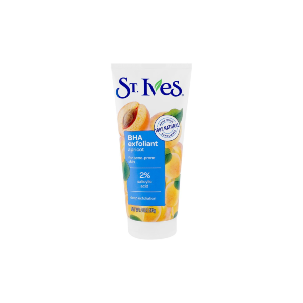 St. Ives Acne Control BHA Exfoliant Apricot Face Scrub 170g – Deep Exfoliating Salicylic Acid Cleanser (Imported)