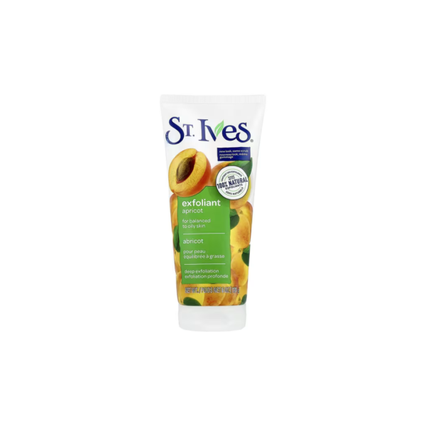 St. Ives Exfoliant Apricot Face Scrub 170g – Deep Exfoliation Cleanser for Balanced to Oily Skin (Imported New Look)