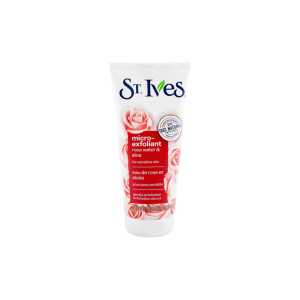 St. Ives Gentle Smoothing Rose Water & Aloe Vera Micro-Exfoliant Face Scrub 170g (Imported)