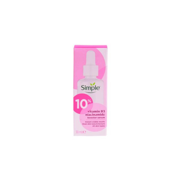 Simple 10% Vitamin B3 Niacinamide Booster Serum 30ml – Anti-Blemish, Pore Minimizing & Barrier Repair Face Serum (Imported)