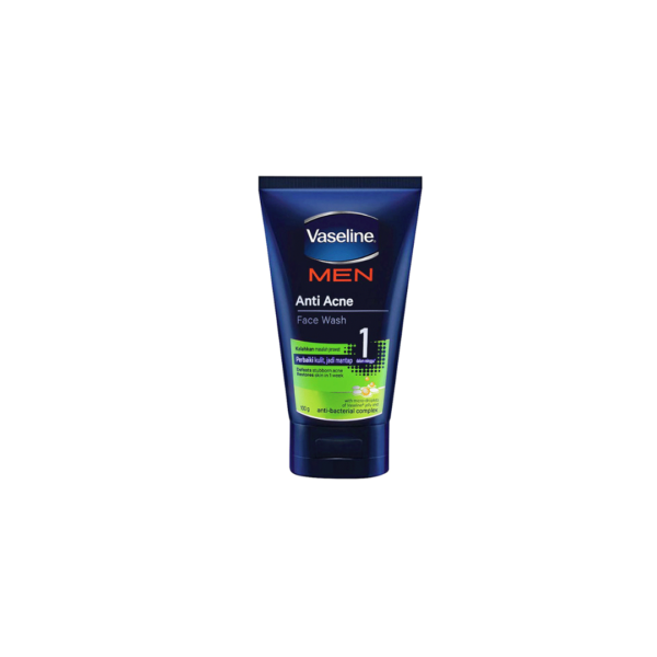 Vaseline Men Anti Acne Face Wash 100g – Deep Cleansing Anti-Bacterial Facial Foam (Imported)
