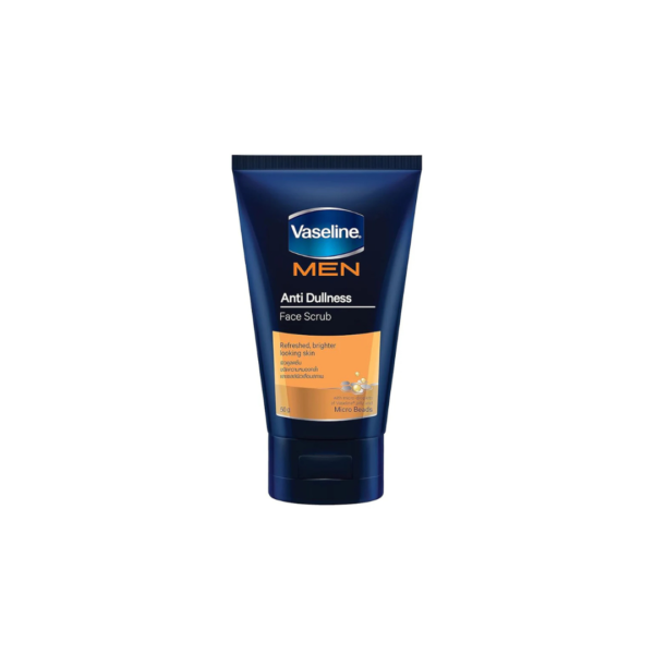 Vaseline Men Anti Dullness Face Scrub 100g – Deep Exfoliating & Brightening Cleanser with Micro Beads (Imported)