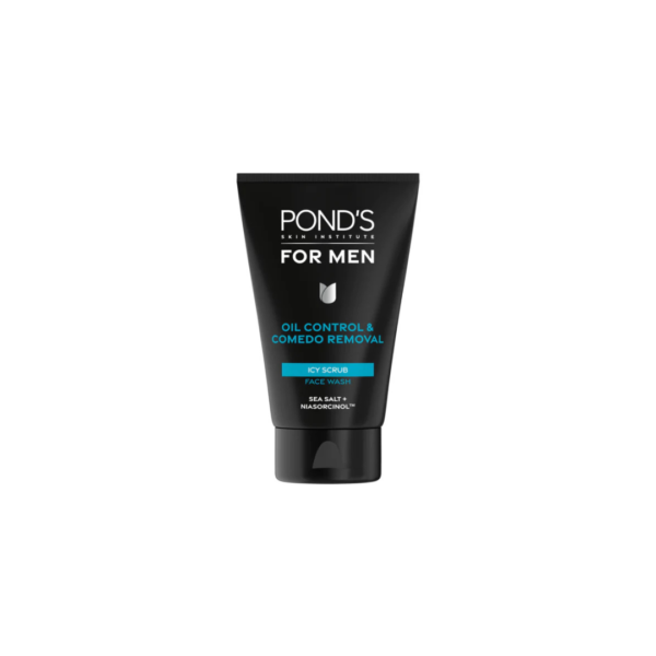 Pond's Skin Institute For Men Oil Control & Comedo Removal Icy Scrub Face Wash 100g (Imported)