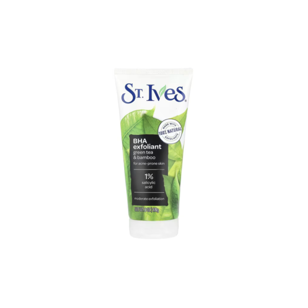 St. Ives Blackhead Clearing BHA Exfoliant Green Tea & Bamboo Face Scrub 170g (Imported)