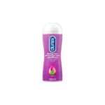 Durex Massage 2in1 Gel Massaggio Corpo e Lubrificante Aloe Vera 200ml – Soothing Water-Based Intimate Lube & Body Massage Gel (Imported)