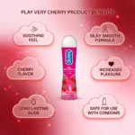 Durex Play Very Cherry Lube 50ml – Luscious Cherry Flavoured Water-Based Intimate Pleasure Gel (Imported) - Image 3