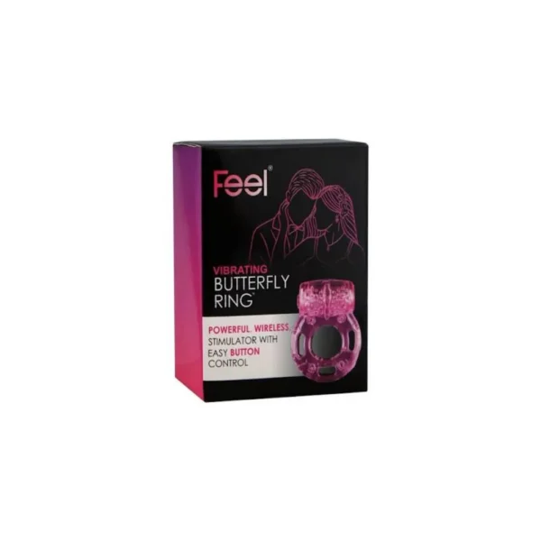 Feel Vibrating Butterfly Ring – Powerful Wireless Intimate Stimulator Ring with Easy Button Control for Couples (Imported)