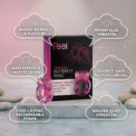 Feel Vibrating Butterfly Ring – Powerful Wireless Intimate Stimulator Ring with Easy Button Control for Couples (Imported) - Image 3