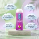 Durex Massage 2in1 Gel Massaggio Corpo e Lubrificante Aloe Vera 200ml – Soothing Water-Based Intimate Lube & Body Massage Gel (Imported) - Image 3