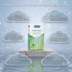 Durex Naturals Thin Condoms 10 Pack – 98% Natural Origin Ingredients Lube Designed for Her Thin Latex Condoms (Imported) - Image 3