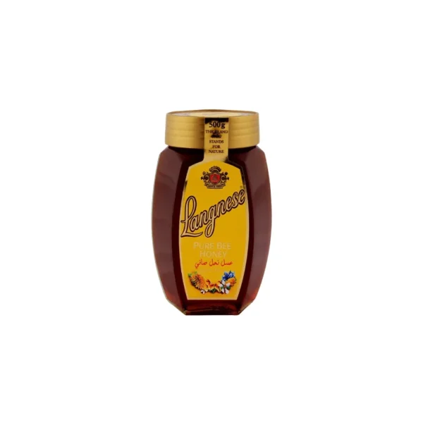 Langnese Pure Bee Honey 500g Jar – 100% Natural Golden Clear