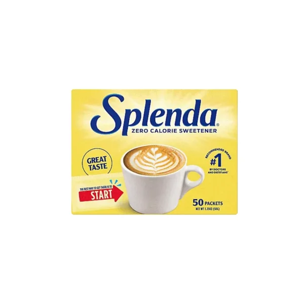 Splenda No Calorie Sweetener – 50 Individual Packets/Sachets