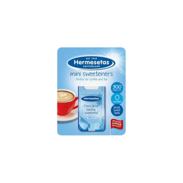 Hermesetas Mini Sweeteners – 300 Tablets Pocket Dispenser