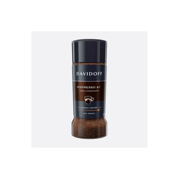 Davidoff Café Espresso 57 Intense Instant Coffee 100g Jar – Dark Roast