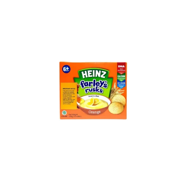 Heinz Farley's Rusks Orange Flavor (6+ Months) – 120g Pack