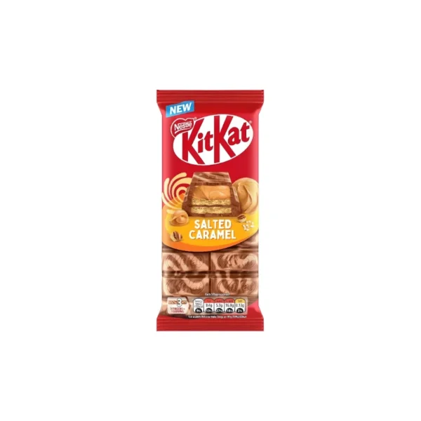 Nestlé KitKat Salted Caramel Sharing Bar 99g – Crispy Wafer with Salted Caramel Filling