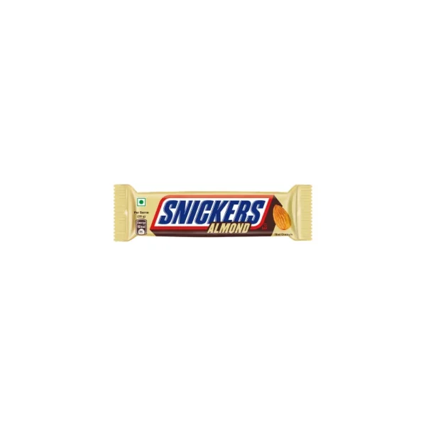 Snickers Almond Chocolate Bar 45g – Crunchy Almonds, Caramel & Nougat