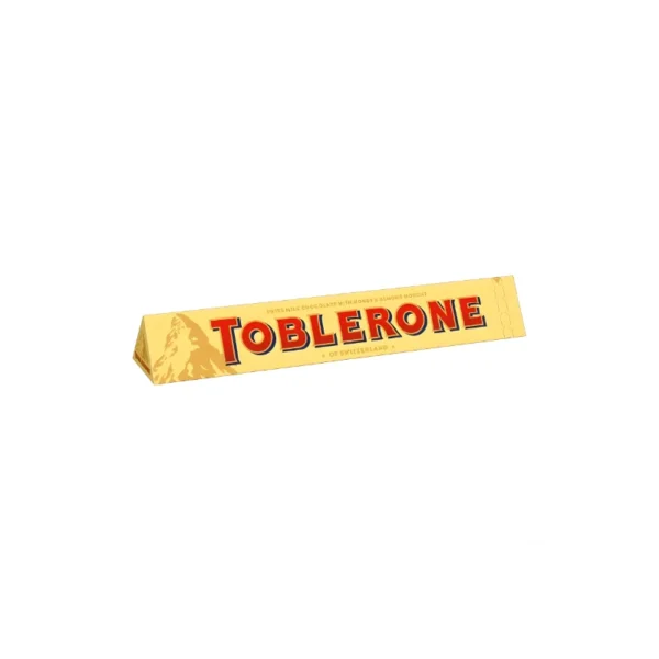 Toblerone Milk Chocolate 100g – Swiss Milk Chocolate with Honey & Almond Nougat