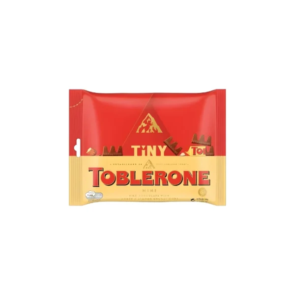 Toblerone Tiny Milk Chocolate Pouch 168g – 21 Individually Wrapped Mini Bars