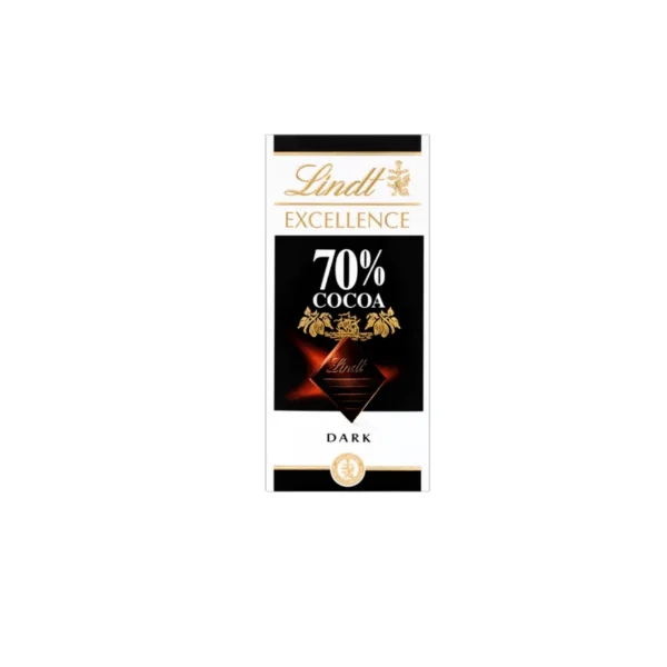 Lindt Excellence 70% Cocoa Dark Chocolate 100g – Smooth, Rich & Balanced