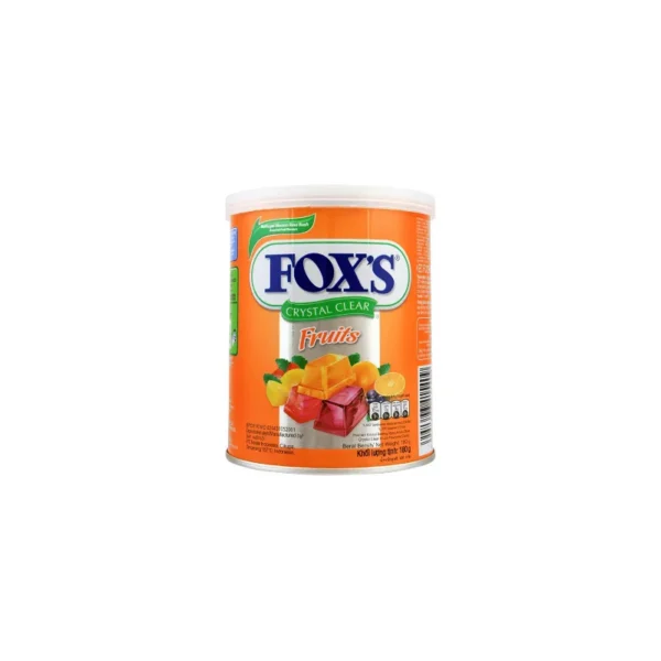 Fox’s Crystal Clear Fruits Candy Tin 180g – Assorted Fruit Flavors