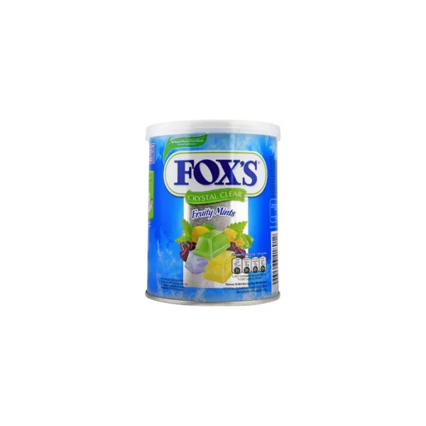 Fox’s Crystal Clear Fruity Mints Candy Tin 180g – Refreshing Fruit & Mint Fusion