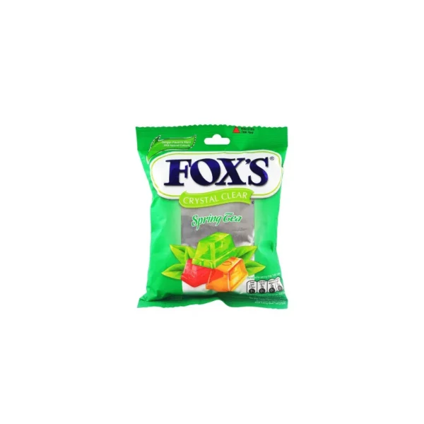 Fox’s Crystal Clear Spring Tea Candy 90g – Lychee, Apple, Mango & Peach Tea Flavors