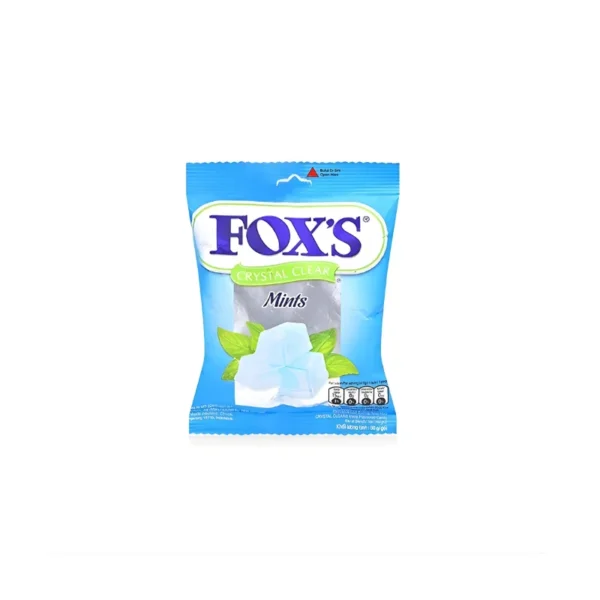 Fox’s Crystal Clear Mints 90g – Refreshing Peppermint Candy Pouch