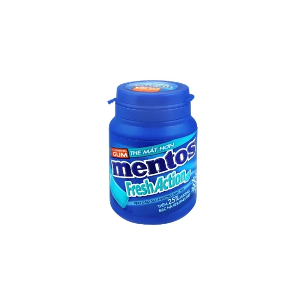 Mentos Fresh Action Candy – Extra Strong Mint Dragees for Instant Freshness
