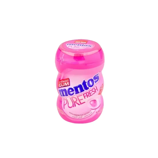 Mentos Pure Fresh Sugar-Free Gum 90g Jar – Fresh Mint with Green Tea Extract