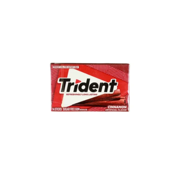 Trident Cinnamon Sugar-Free Gum – Authentic USA Imported Spicy & Sweet (14 Sticks)