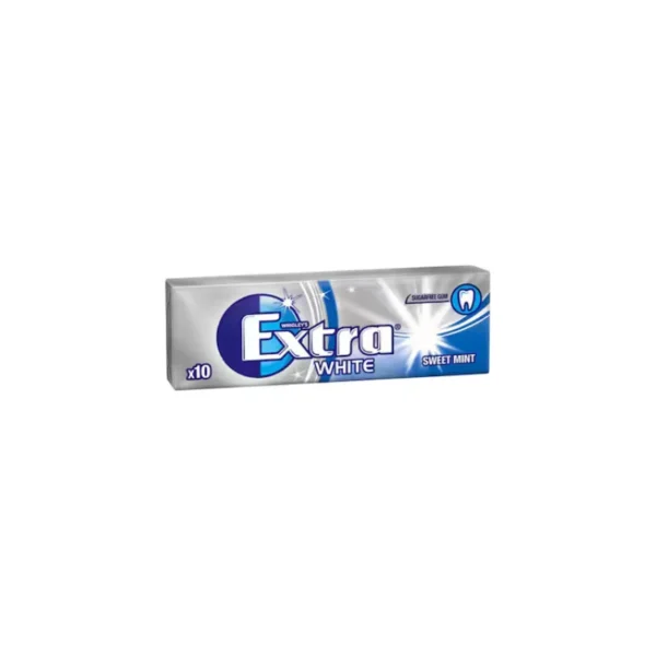 Wrigley’s Extra White Sugar-Free Gum – 10 Pellet Stick (Imported)