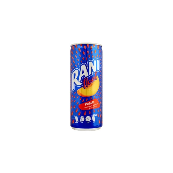 Rania Peach Fruit Juice Drink 240ml – Sweet & Velvety Tropical Refreshment