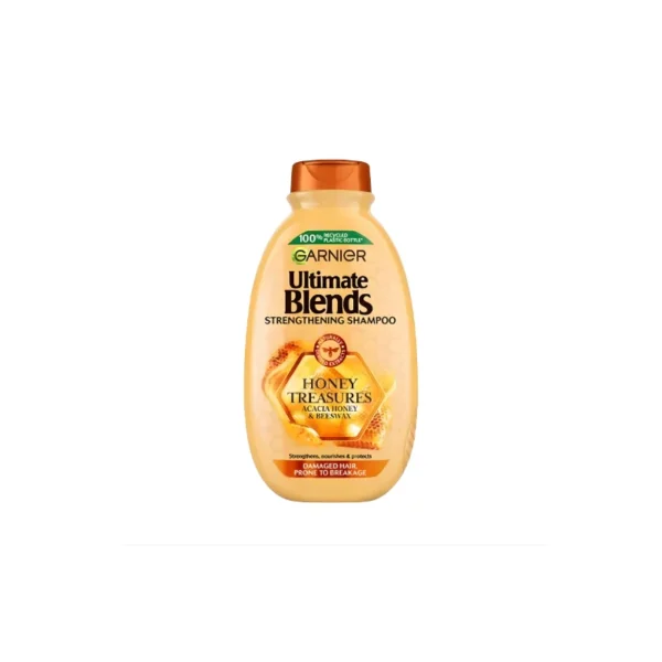 Garnier Ultimate Blends Honey Treasures Reconstructing Shampoo 400ml – For Damaged Hair with Tendency to Break