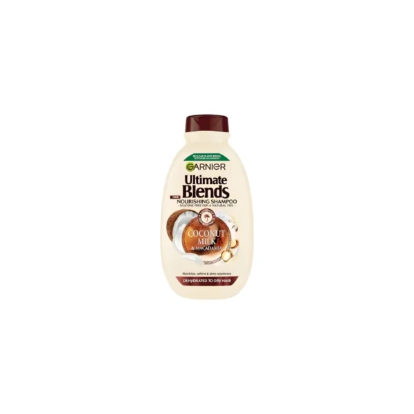 Garnier Ultimate Blends Coconut Milk & Macadamia Shampoo 400ml – Nourishing Softness for Dry Hair