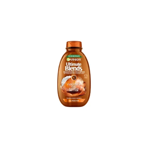 Garnier Ultimate Blends Coconut Oil & Cocoa Butter Shampoo 400ml – Smoothing Care for Frizz-Prone Hair