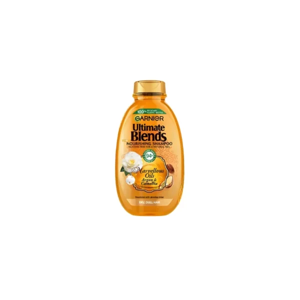 Garnier Ultimate Blends Marvellous Transformer Shampoo 400ml – With Argan & Camellia Oils for Dull, Dry Hair