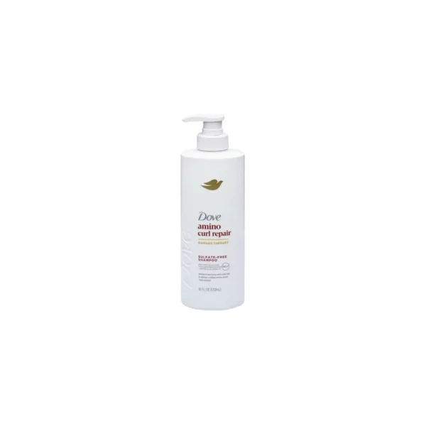 Dove Amino Curl Repair Shampoo 532ml – With Amino Serum & Pro-Vitamin B5 for Damaged Curls (Imported)
