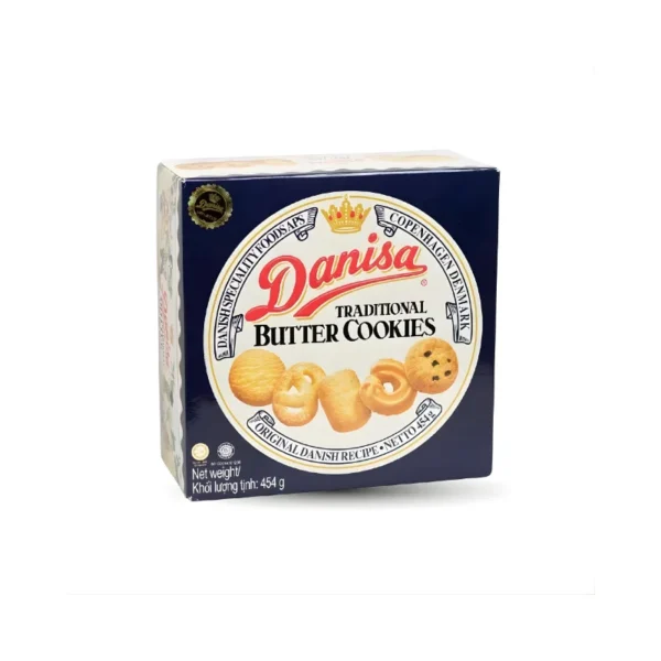 Danisa Traditional Butter Cookies 454g – Authentic Danish Recipe in Premium Tin