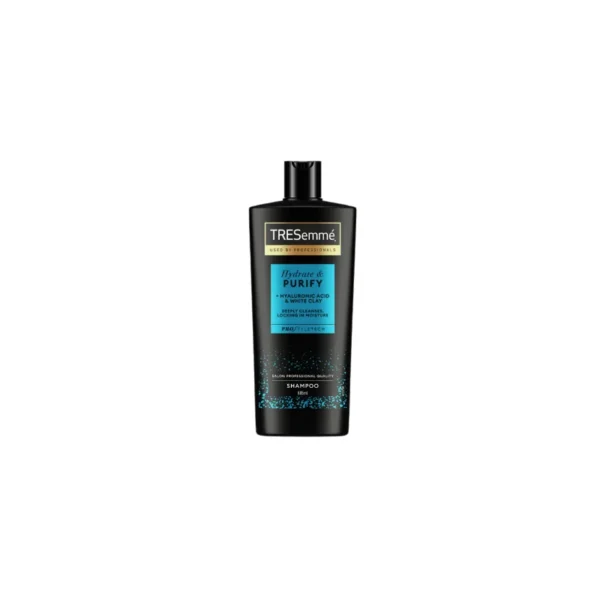 TRESemmé Hydrate & Purify Shampoo 685ml – With Hyaluronic Acid & White Clay for Oily Scalp & Dry Ends (Imported)