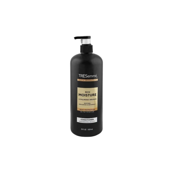 TRESemmé Rich Moisture Conditioner 828ml – With Vitamin E for 7x More Luxurious Moisture (Imported Pump Bottle)