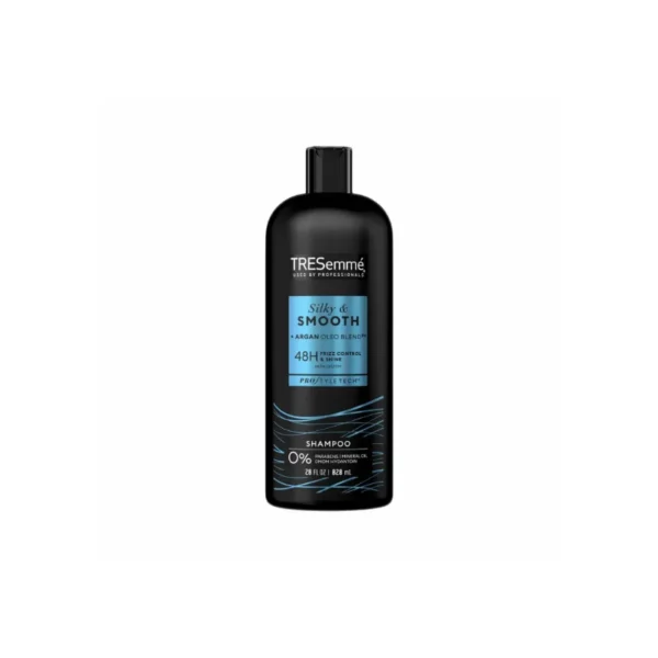 TRESemmé Smooth & Silky Shampoo 828ml – With Argan Oil & Silk Proteins for 48-Hour Frizz Control (USA Imported)