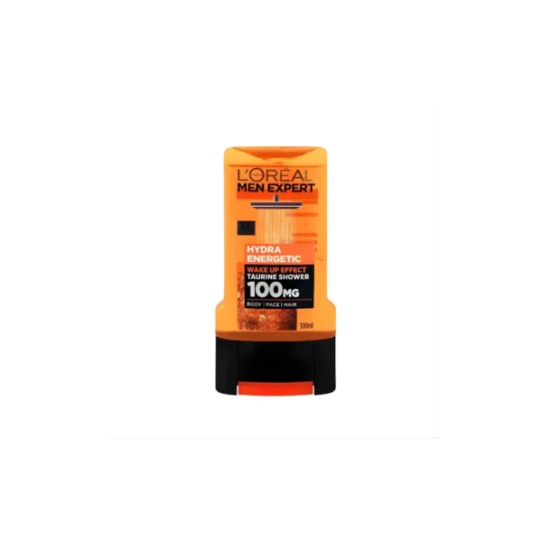 L'Oréal Men Expert Hydra Energetic Wake Up Effect Shower Gel (300ml) – 3-in-1 Face, Body & Hair Wash | Enriched with Taurine | Anti-Fatigue Energy Boost | Best Price in Pakistan | DailyStore.pk