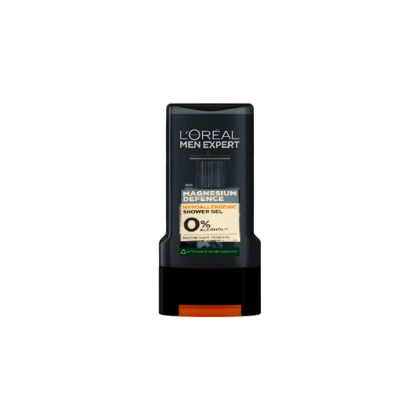 L'Oréal Men Expert Magnesium Defense Shower Gel (300ml) – 2-in-1 Hypoallergenic Body & Hair Wash | 0% Alcohol & Colorants | For Sensitive Skin | Best Price in Pakistan | DailyStore.pk