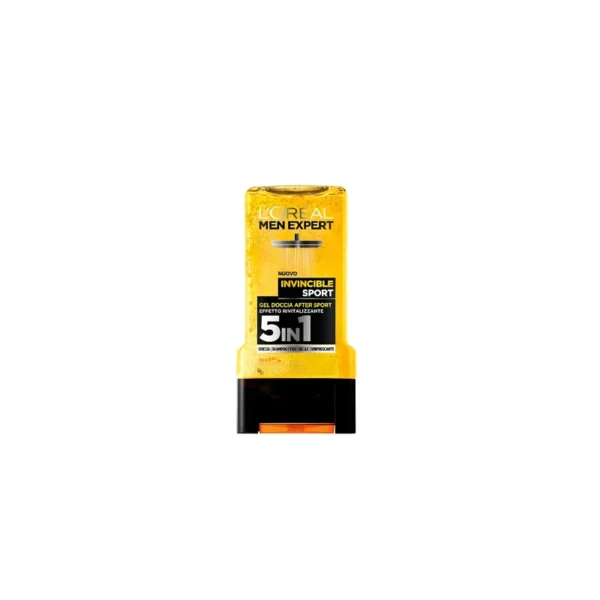 L'Oréal Men Expert Invincible Sport 5-in-1 Shower Gel (300ml) – Enriched with Camphor | Body, Face, Hair, Shave & Moisturize | Post-Workout Recovery | Best Price in Pakistan | DailyStore.pk