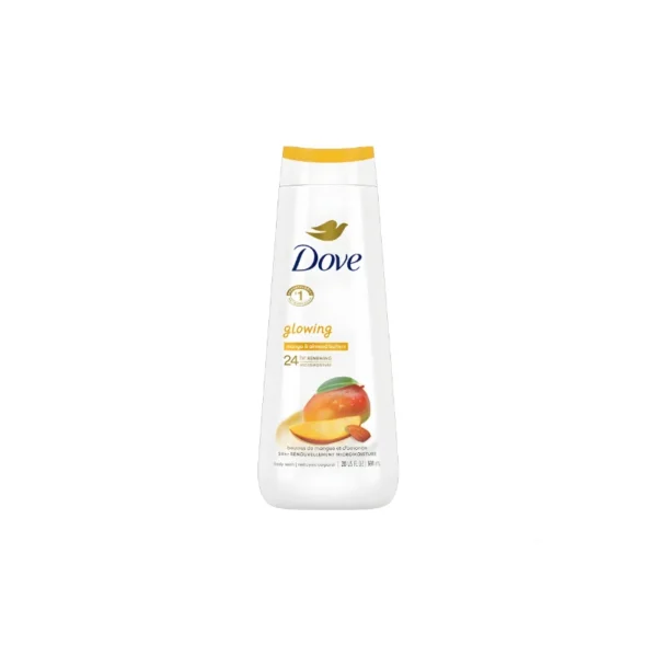 Dove Glowing Body Wash 591ml – With Mango Butter & Almond Butter for Radiant Skin (USA Imported)