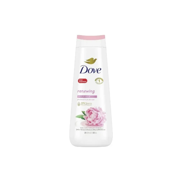 Dove Renewing Body Wash 591ml – With Peony & Rose Oil for Radiant, Silky Skin (USA Imported)